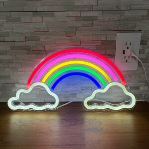 Rainbow Light Up Sign
